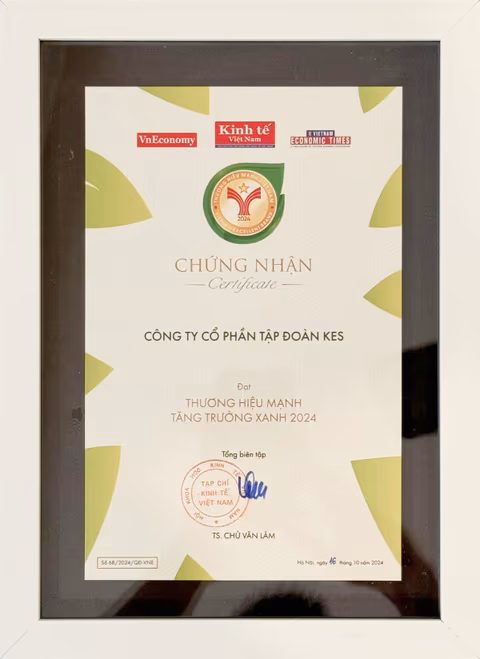 Chứng nhận Thương hiệu mạnh, tăng trưởng xanh 2024