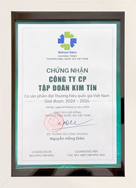 Chứng nhận Thương hiệu quốc gia Việt Nam 2024